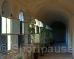 Cloister in Charterhouse, Villeneuve lez Avignon, Gard 
(department 30), France