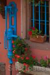 Water pump, Kaysersberg, Alsace, Haut-Rhin 
(department 68), France