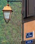 Streetlight, Kaysersberg, Alsace, Haut-Rhin 
(department 68), France